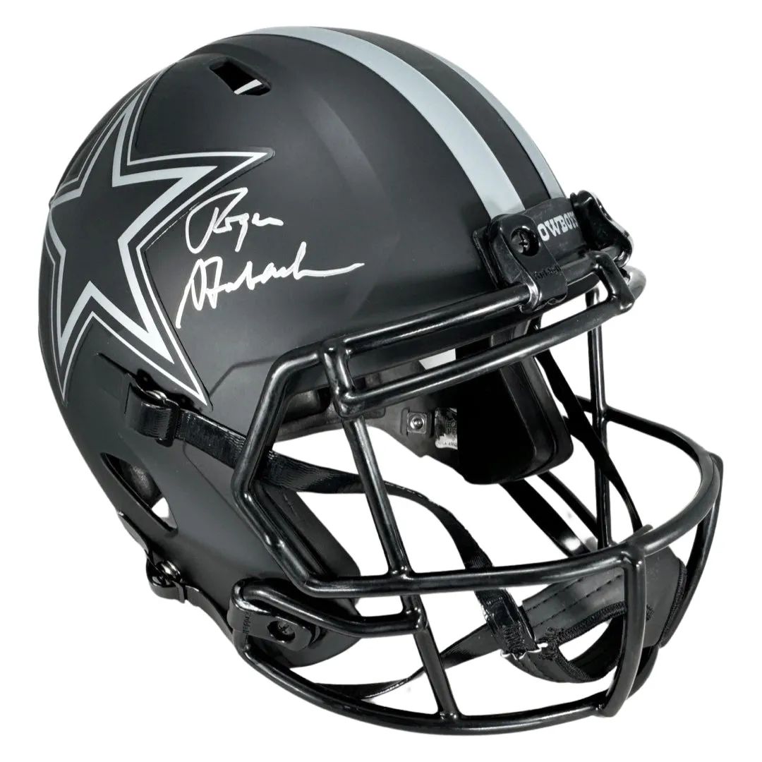 Roger Staubach Signed Dallas Cowboys Eclipse Speed Full-Size Replica Football Helmet (Beckett)