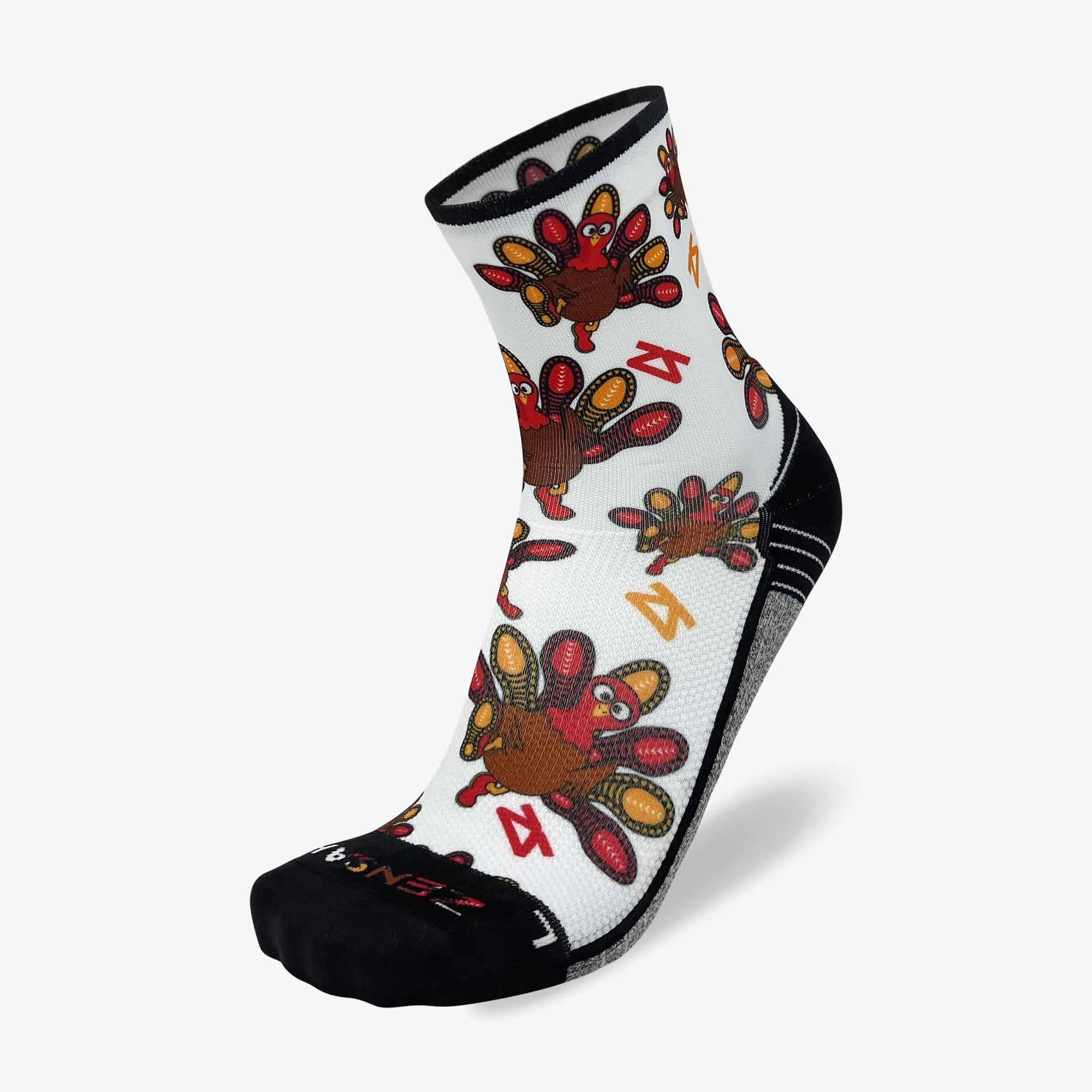 Runner Turkeys Running Socks (Mini-Crew)