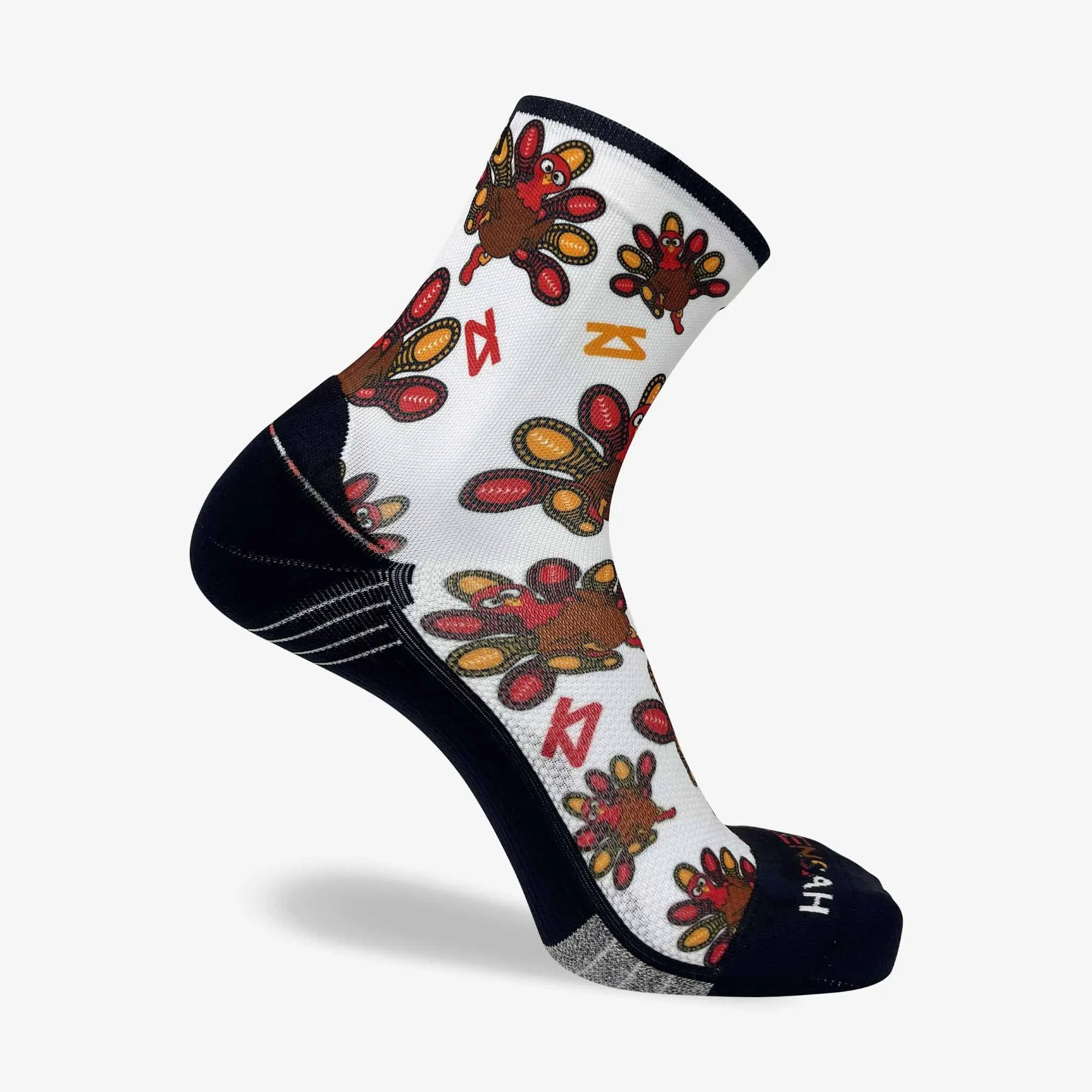 Runner Turkeys Running Socks (Mini-Crew)