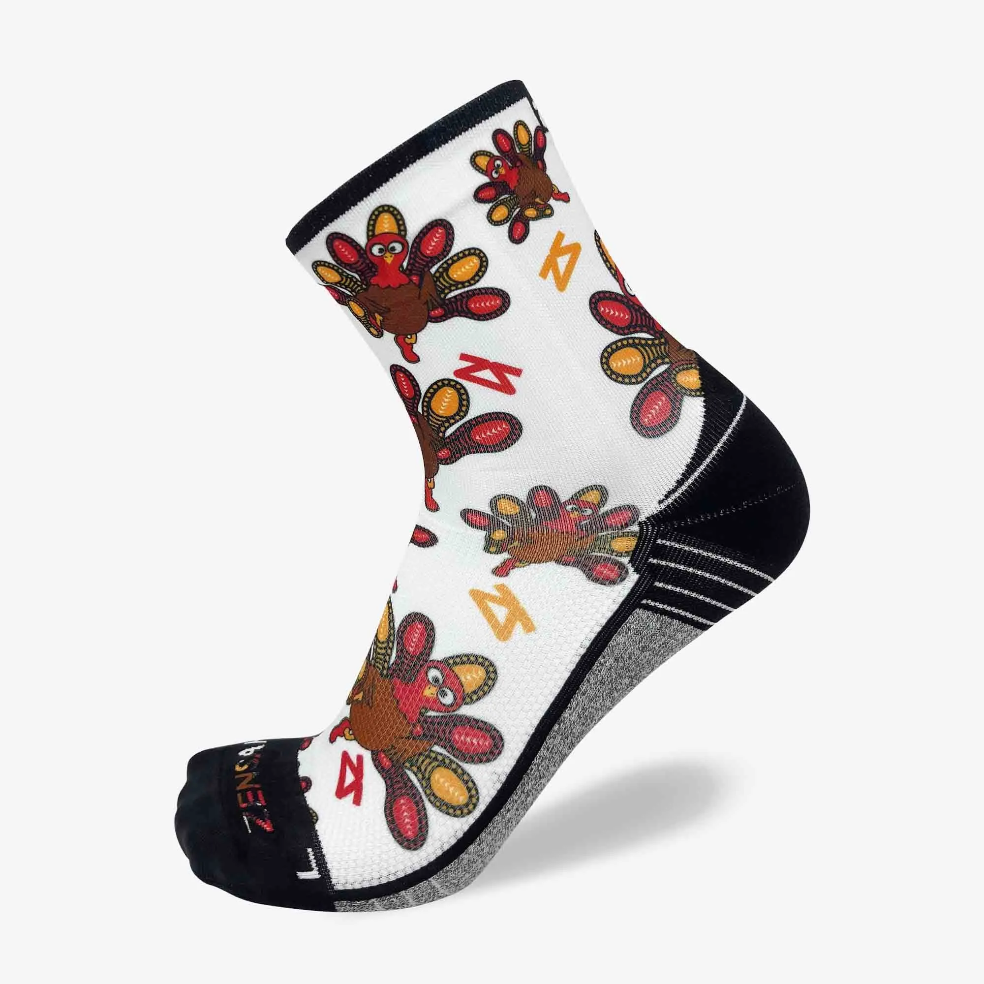 Runner Turkeys Running Socks (Mini-Crew)