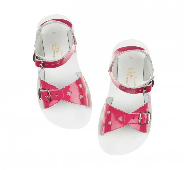 Salt Water Sandals Kids Sweetheart Sandal - Shiny Fuchsia