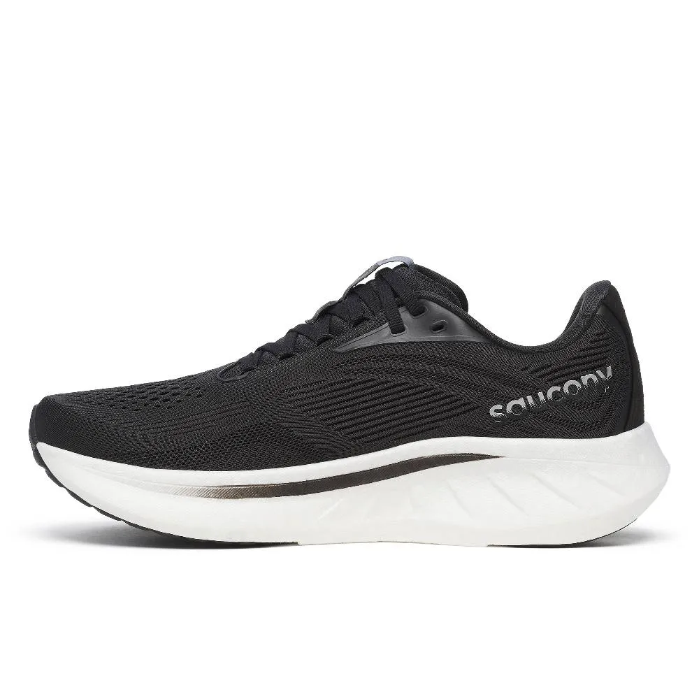 Saucony Ride 18 (Mens) - Black/White