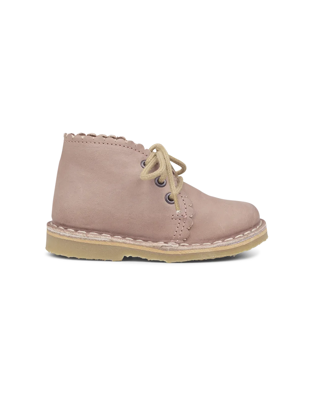 Scallop Boot - Old rose