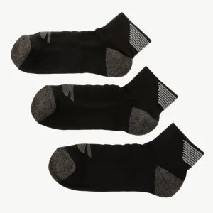 skechers 3 Pairs 1/2 Terry Quarter Crew Men's Socks