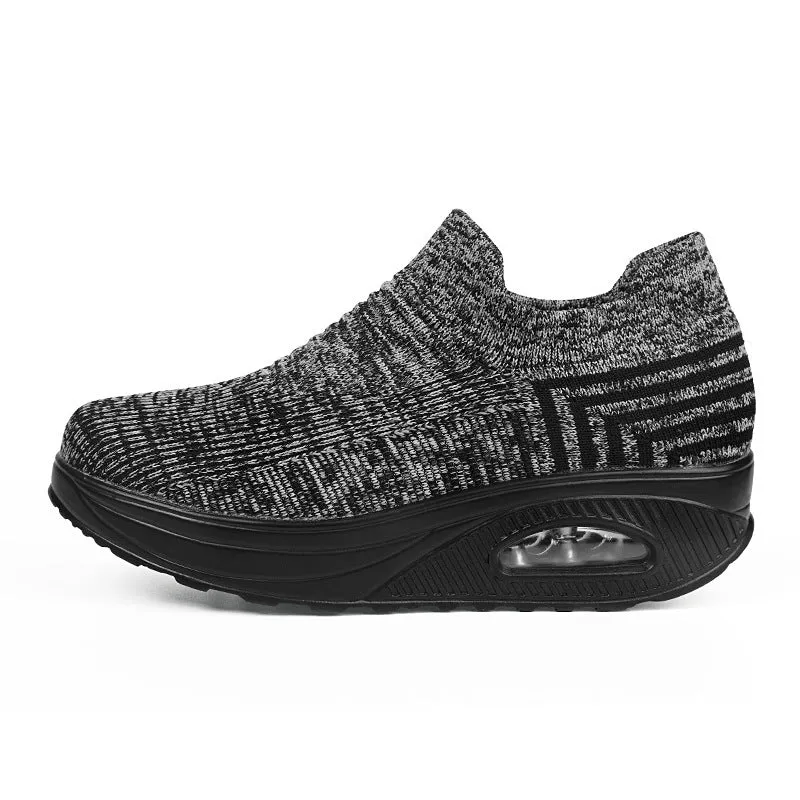 Slip-on Lazy Shoes Flying Woven Shaking Shoes Women