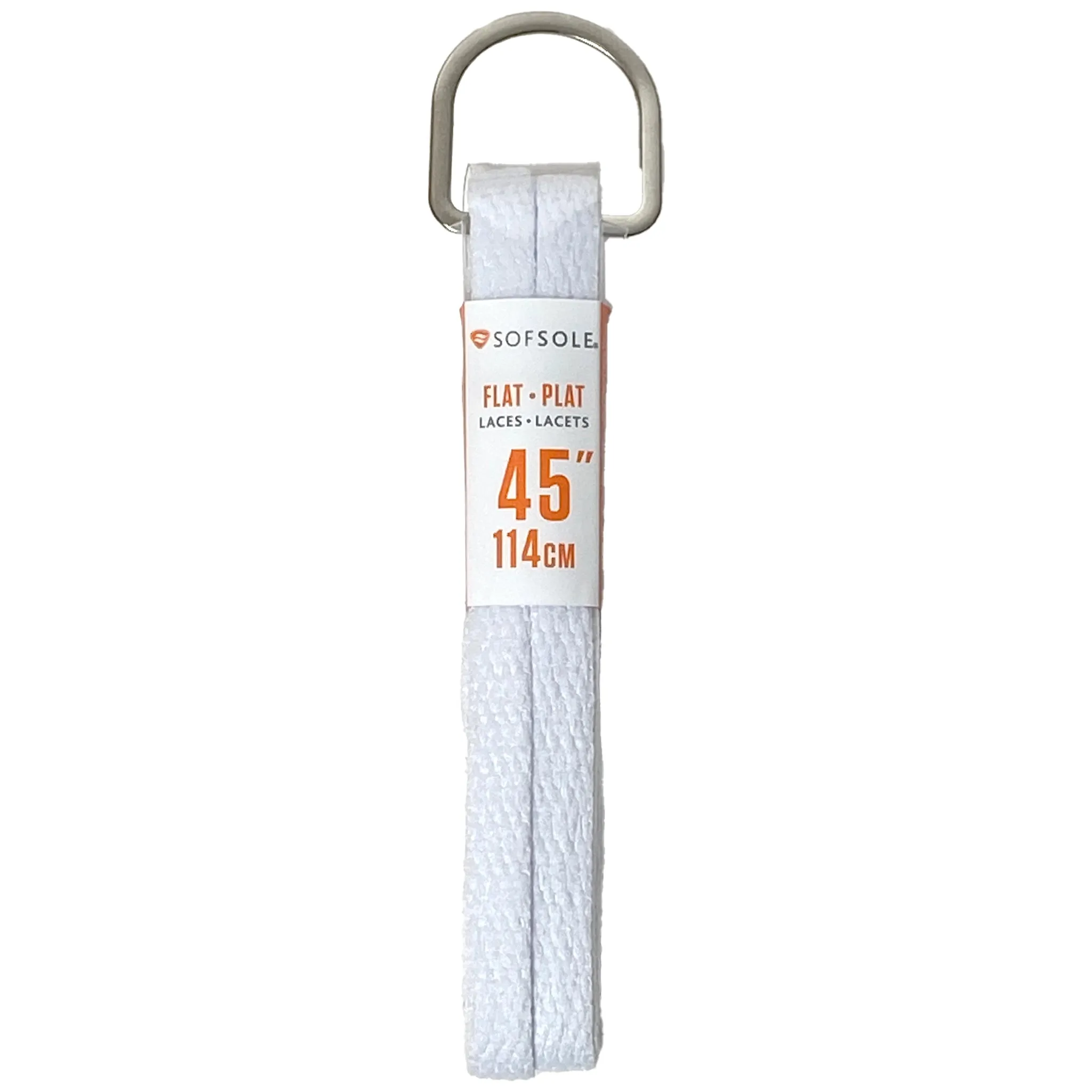 Sof Sole Athletic Flat Laces 45'' - White