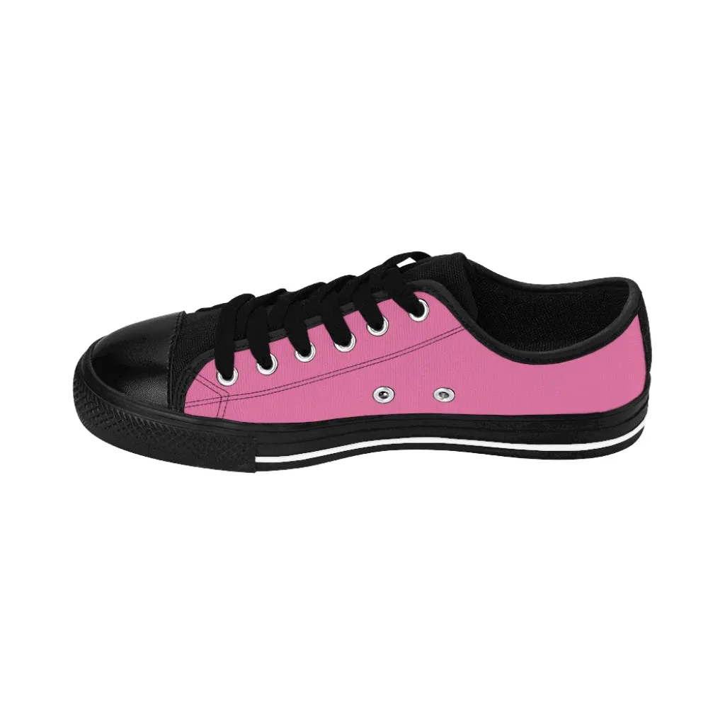 Solid Hot Pink Women's Sneakers