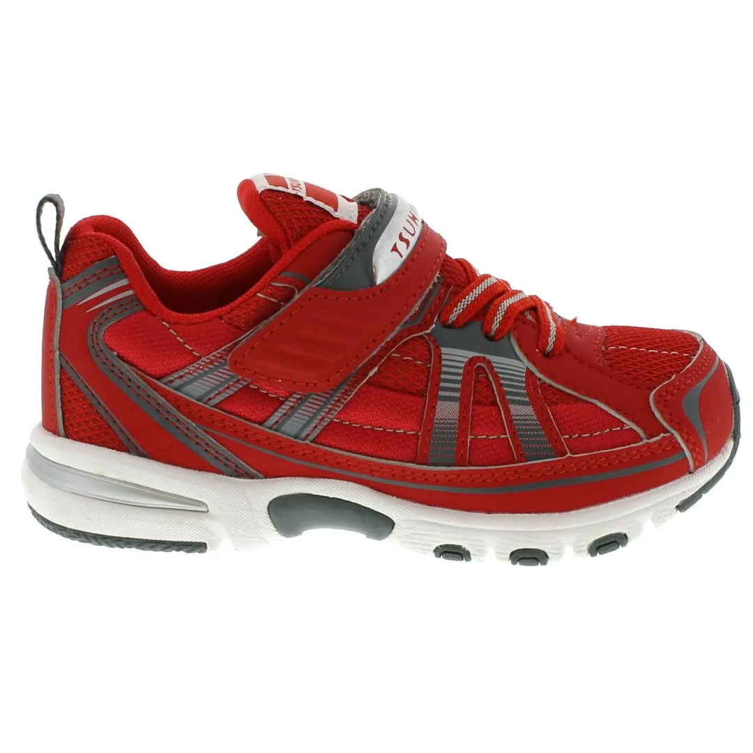 Storm Kid's Athletic Sneaker - Red/Grey