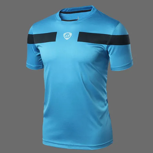 Summer Style New Soccer Jerseys T Shirt Men Camisa Masculina 2017 New Brand Sales Camisas Quick Dry Slim sports jersey