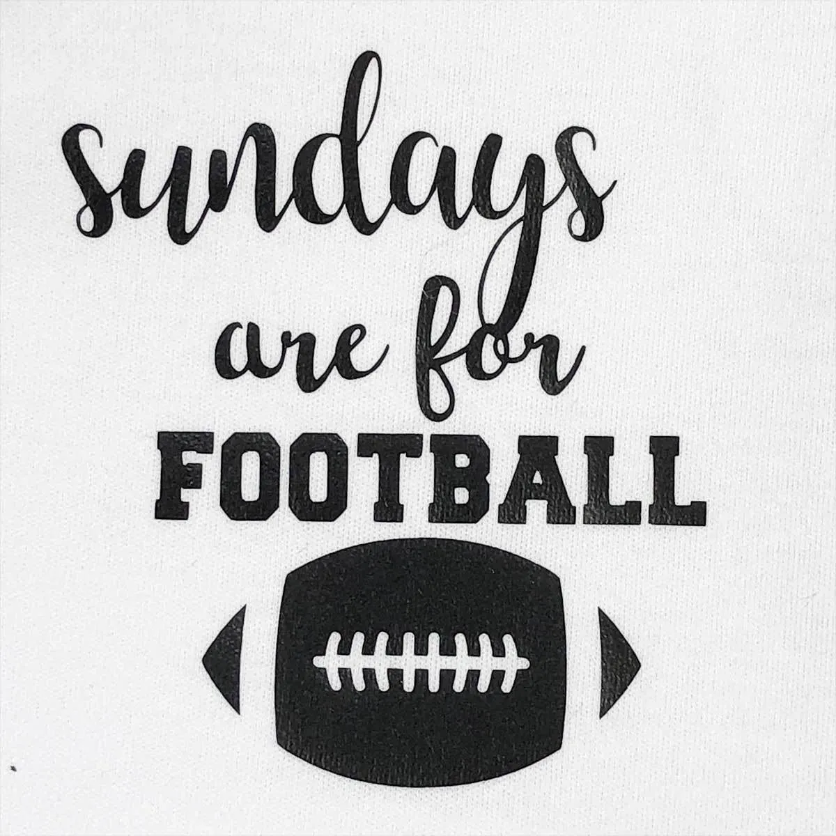 Sundays are for Football Dog Tee Shirt - White