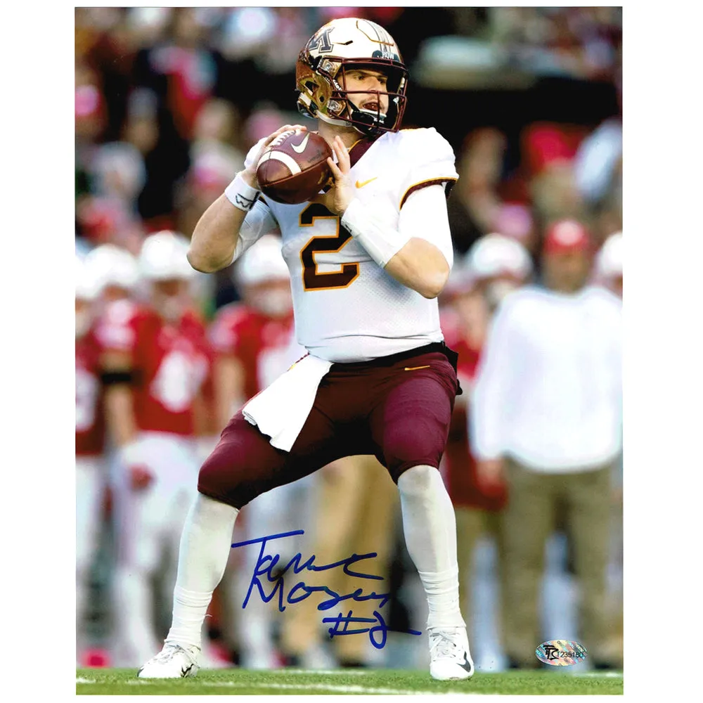 Tanner Morgan Autographed 8x10 Photo Minnesota Gophers