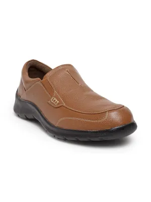 Teakwood Leathers Men Tan Brown Slip-On Sneaker Shoes