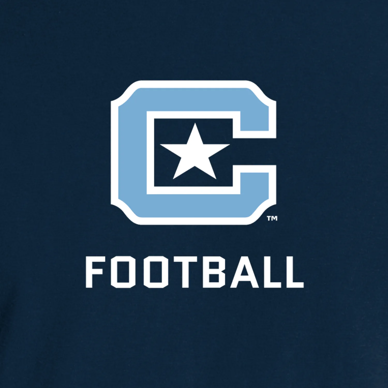 The Citadel C, Sports - Football,  Comfort Colors ® Heavyweight Ring Spun Tee Shirt