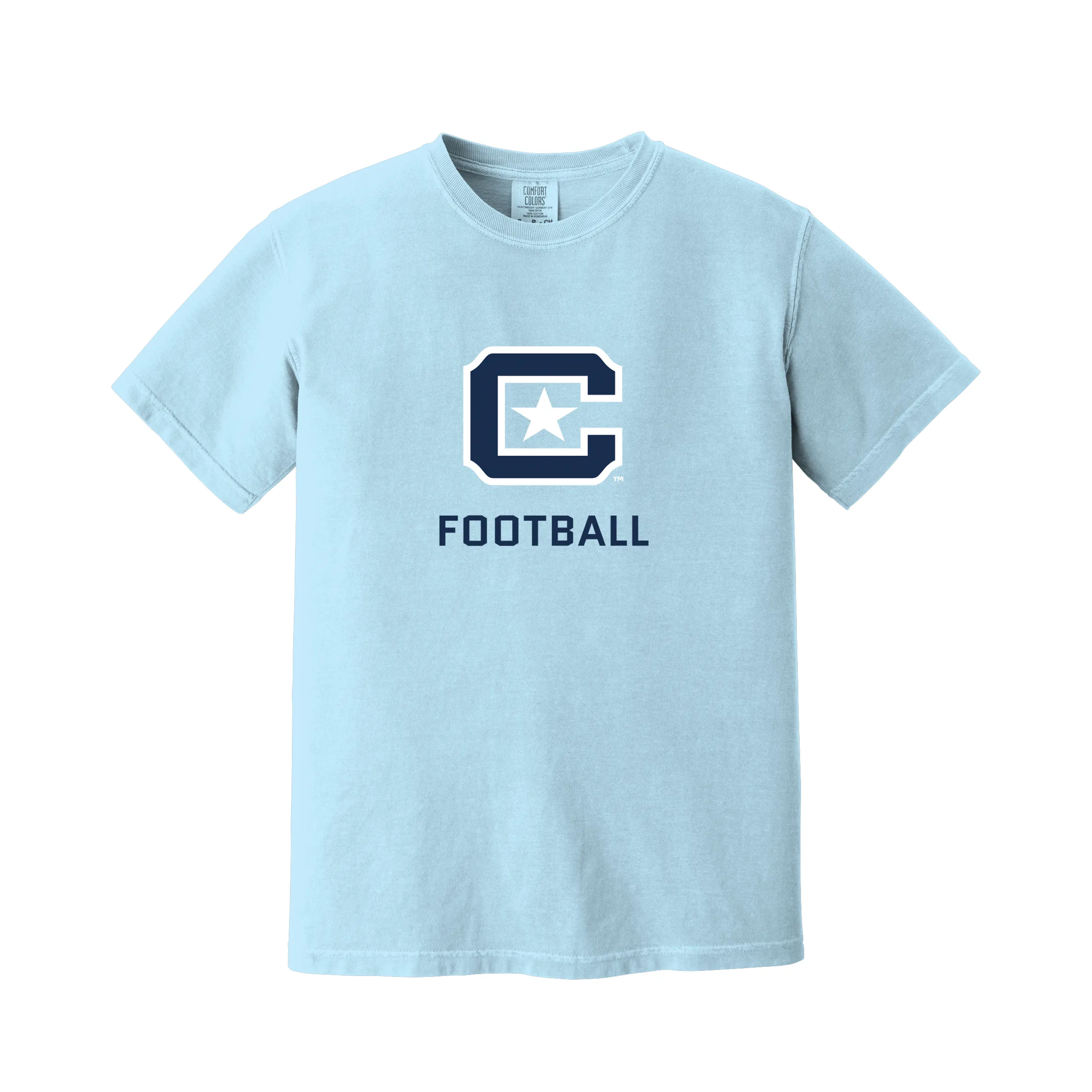 The Citadel C, Sports - Football,  Comfort Colors ® Heavyweight Ring Spun Tee Shirt