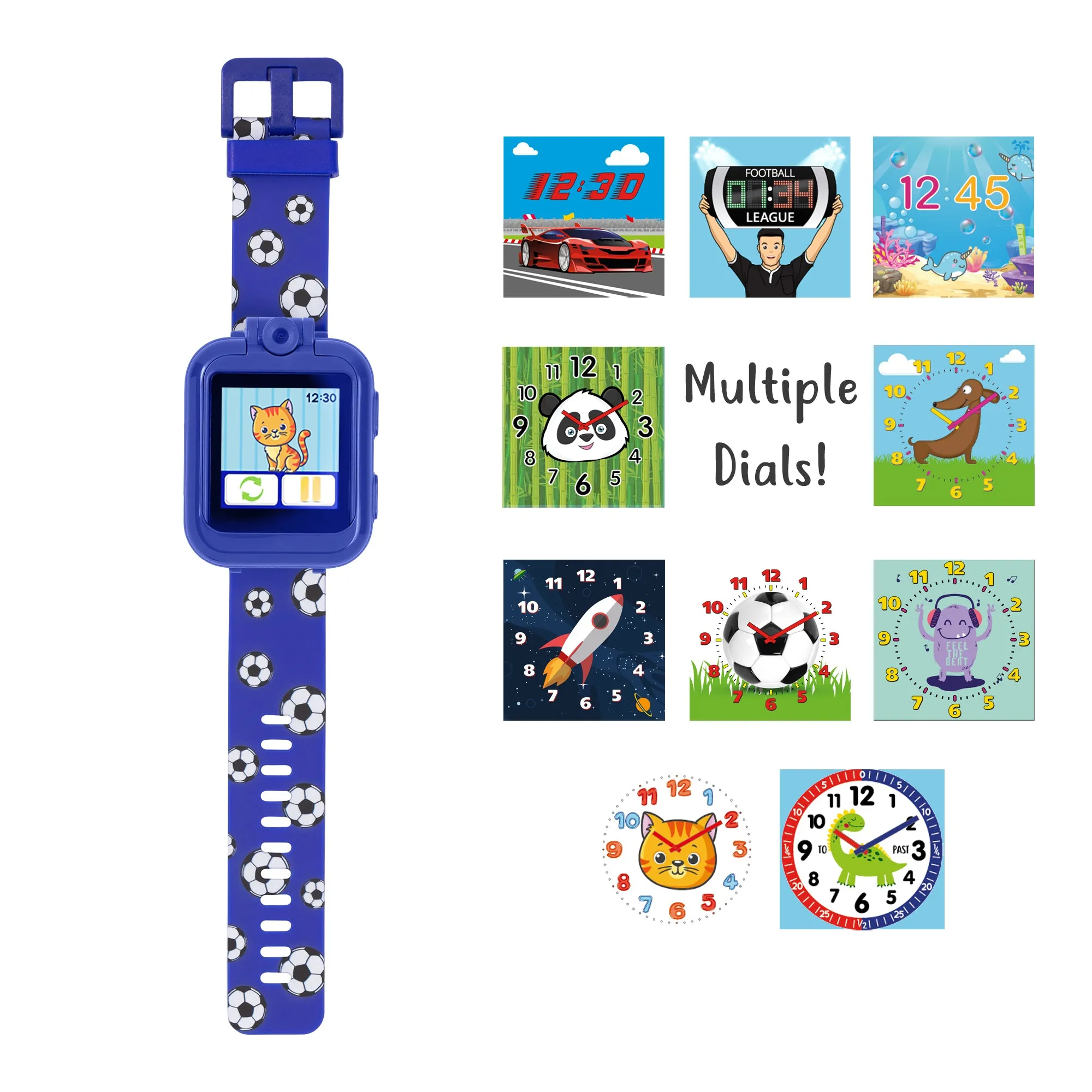 Tikkers Blue Football Interactive Watch & Headphone Set