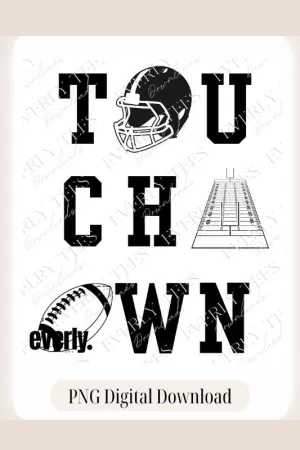 TOUCHDOWN Design PNG Download