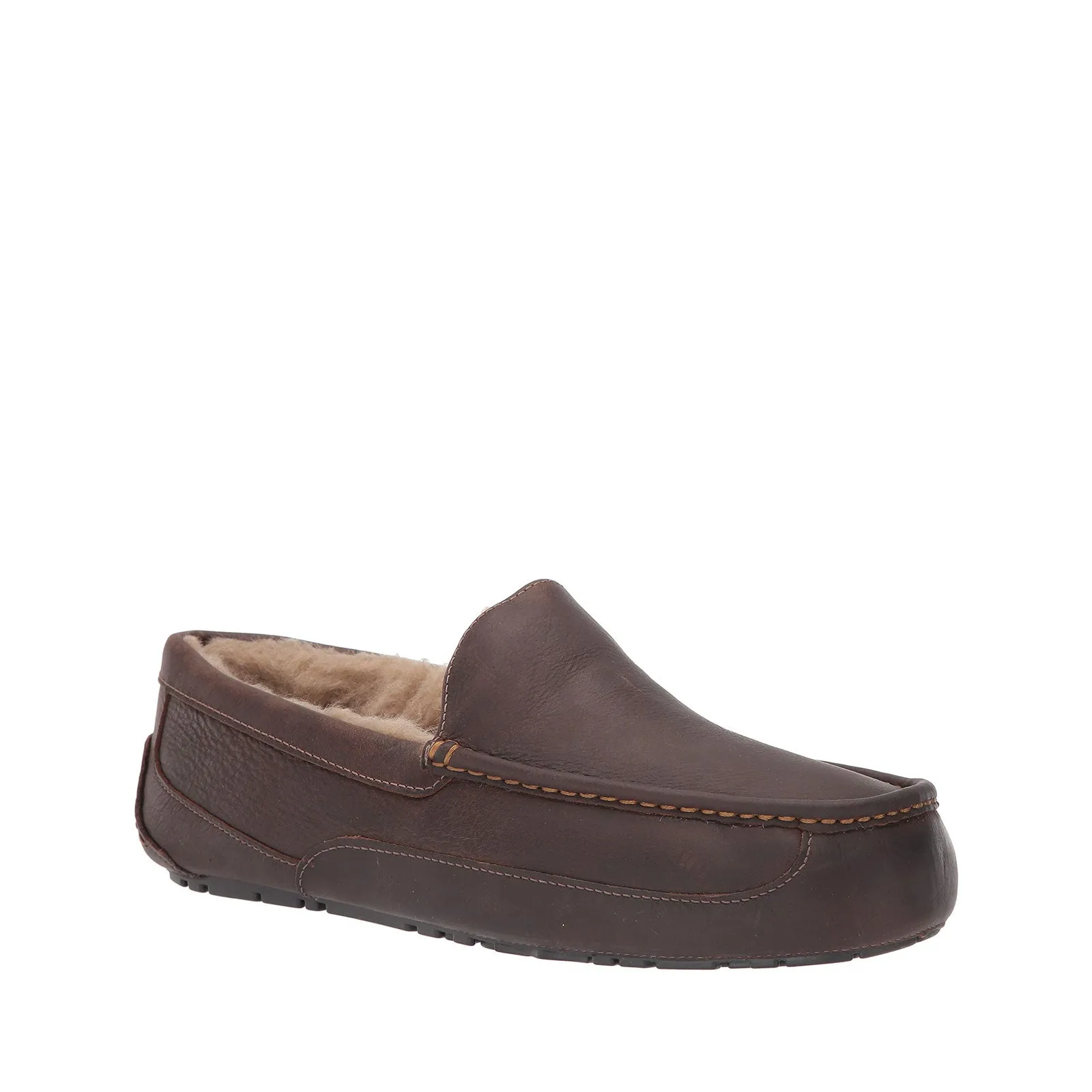 UGG Men's Ascot Slipper, Tan Leather