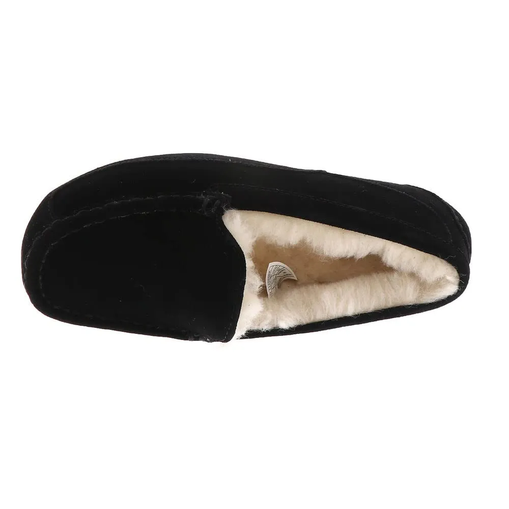 UGG Unisex-Child Ascot Slipper, Black Suede