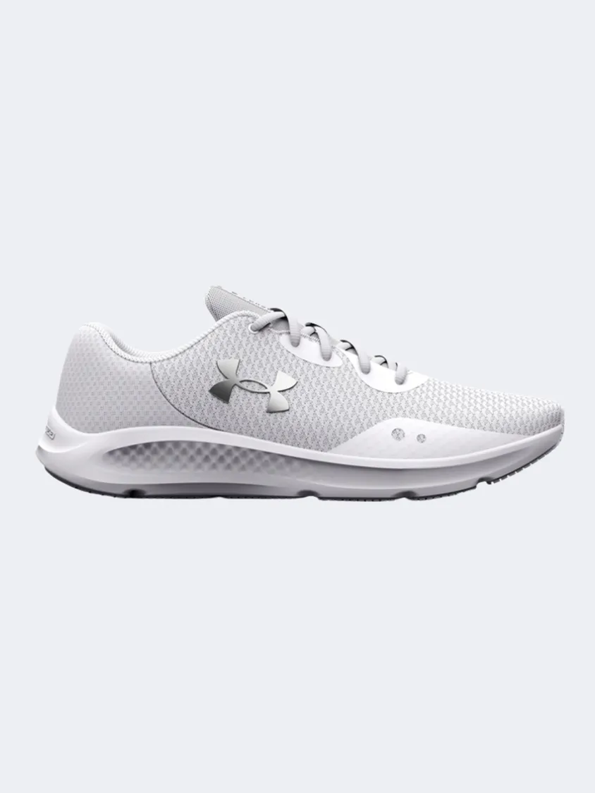 Under Armour Charged Pursuit 3 Men Running Shoes White/Silver