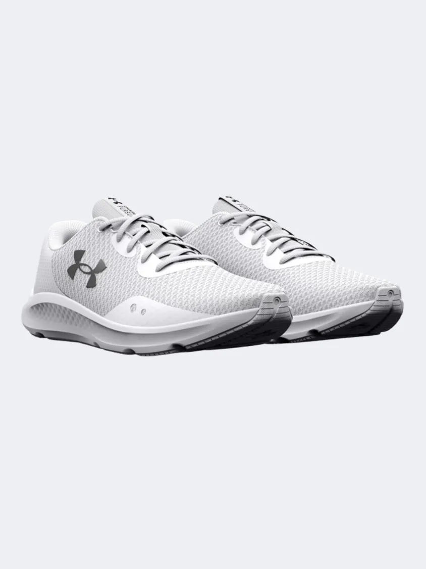 Under Armour Charged Pursuit 3 Men Running Shoes White/Silver