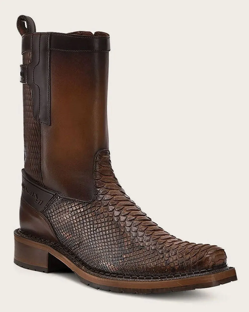 Urban honey brown exotic boot