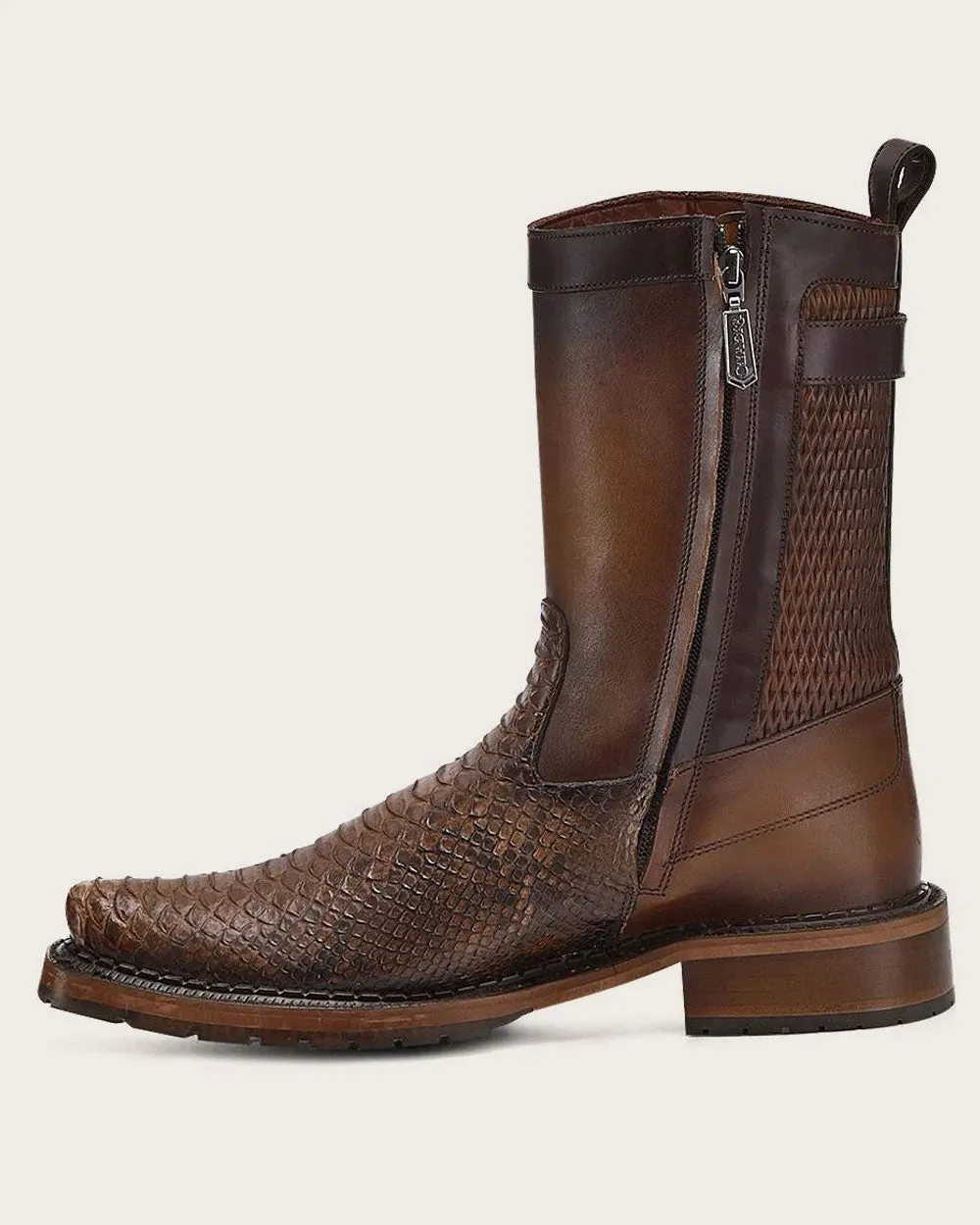 Urban honey brown exotic boot