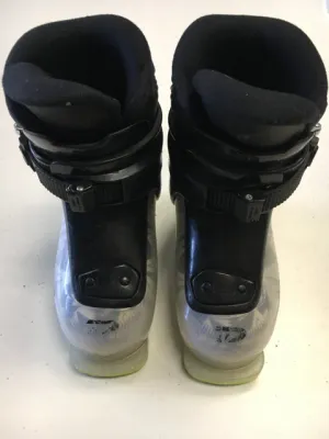 Used Dalbello Menace 1.0 White/Black/Green Size 17.5 Downhill Ski Boots