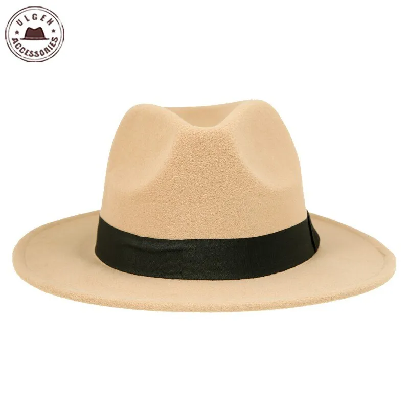 Vintage Unisex Wool Jazz Fedora Hat for Women and Men