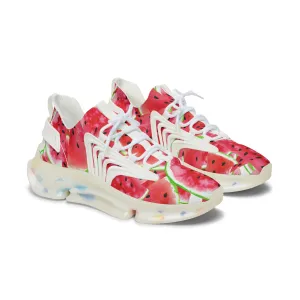 Watermelon on the Beach Women's Mesh Sneakers