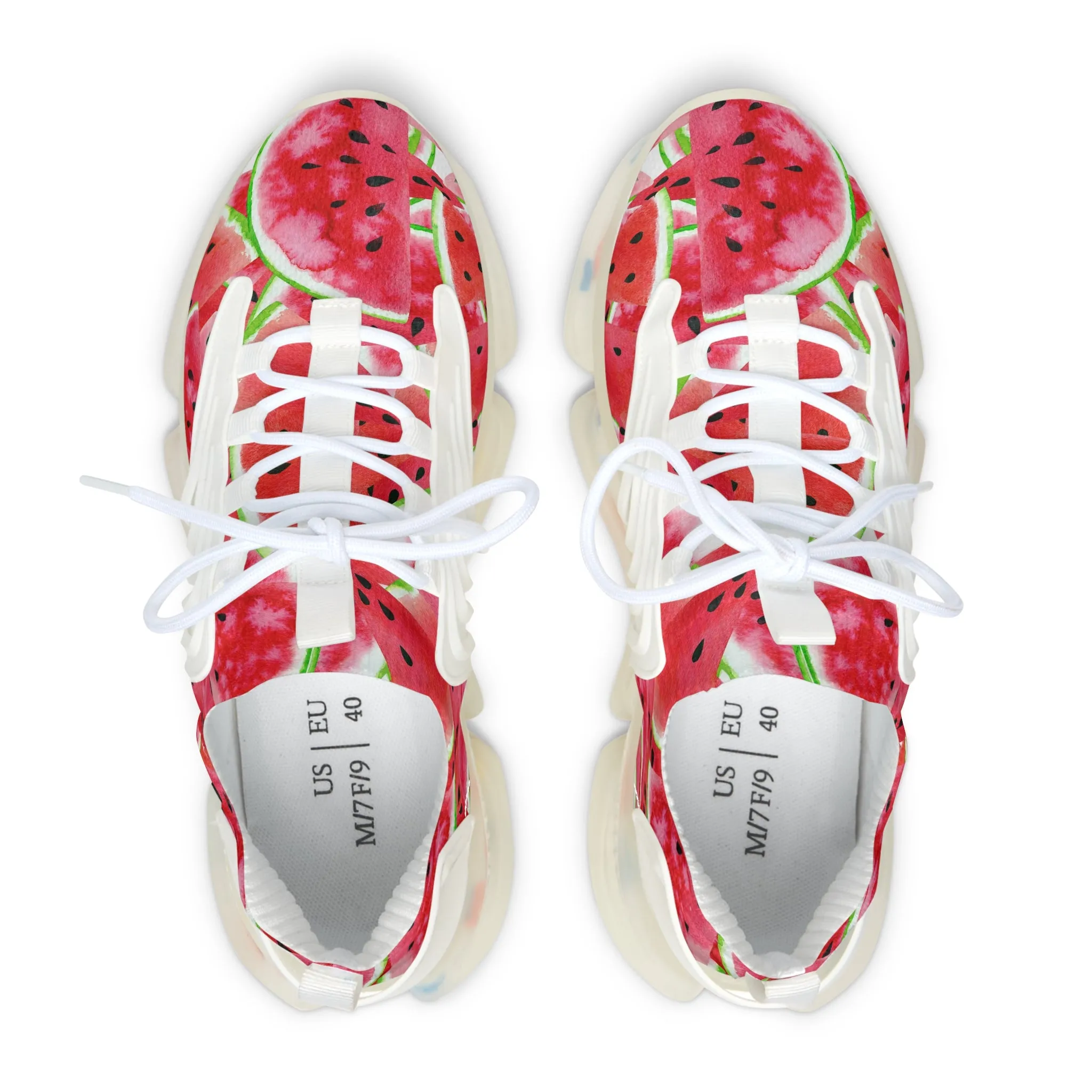 Watermelon on the Beach Women's Mesh Sneakers