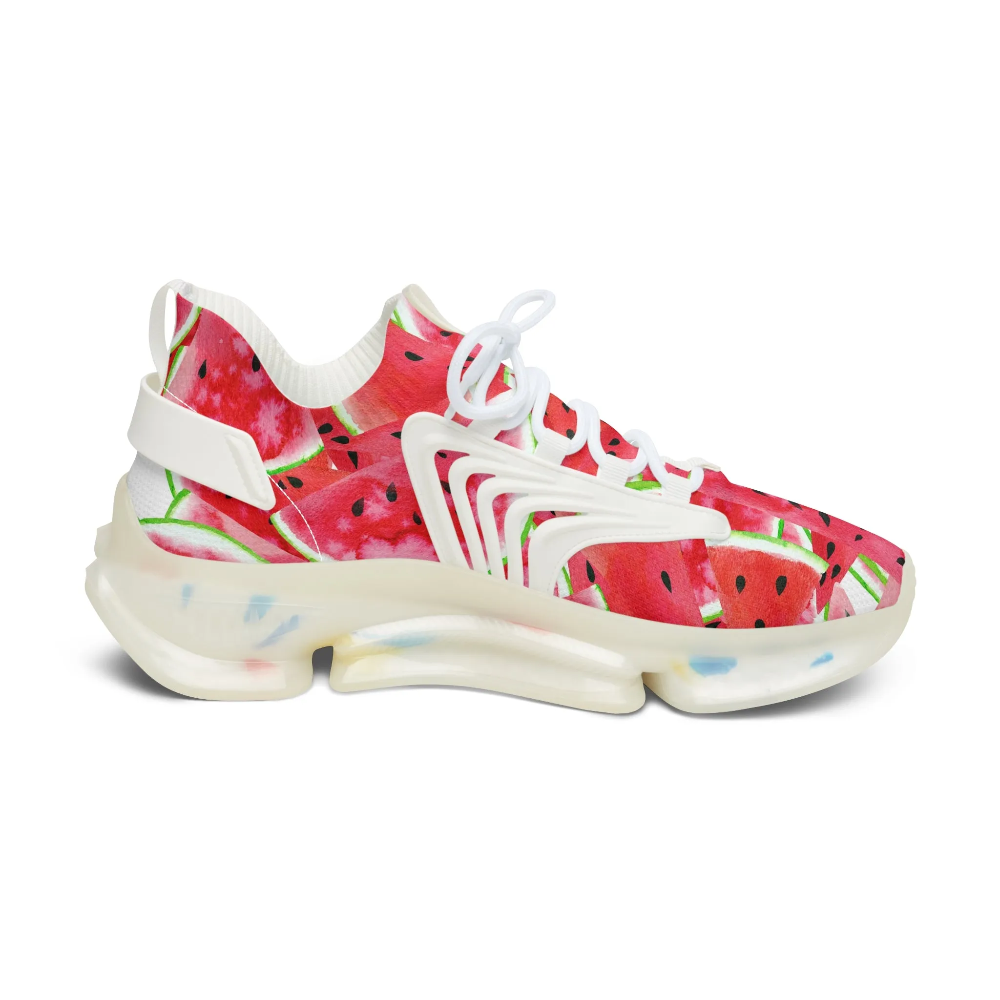 Watermelon on the Beach Women's Mesh Sneakers