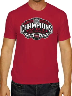 Western Kentucky Hilltoppers 2015 Football CUSA Conference Champs T-Shirt