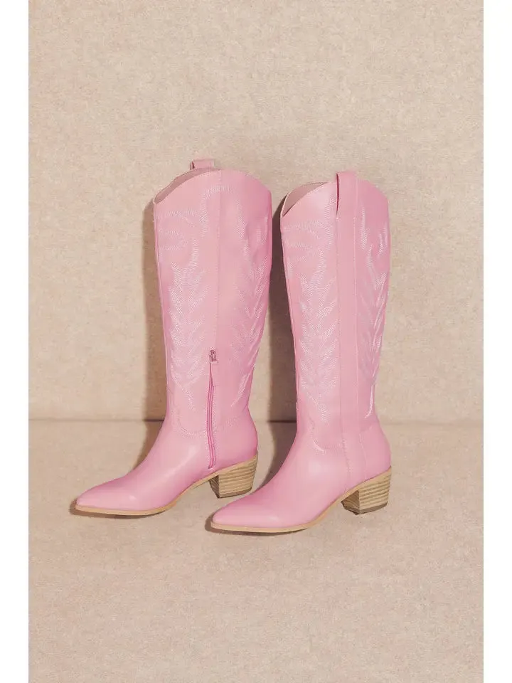 What The Dolly Pink Boots