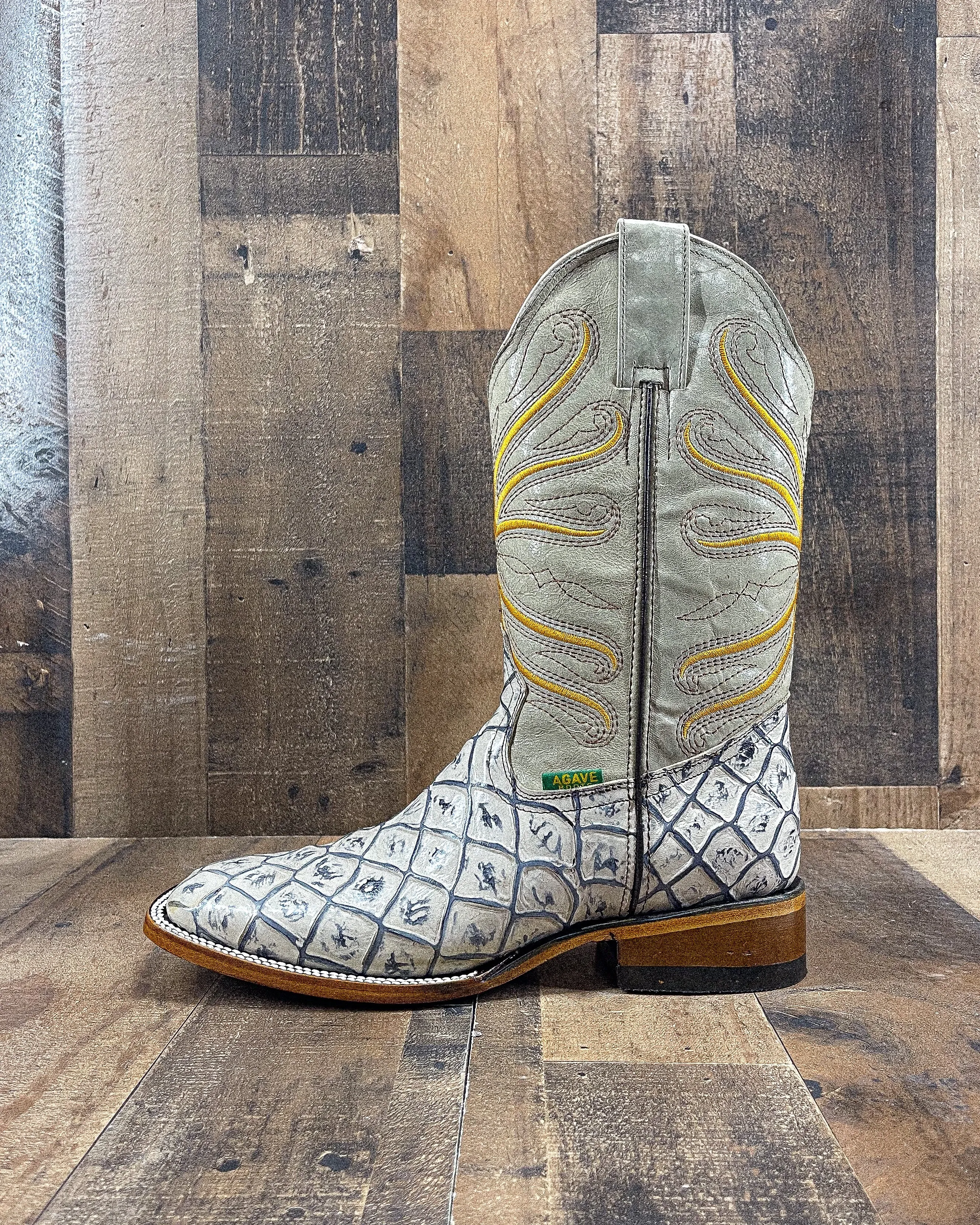 WHITE BASS | MEN SQUARE TOE COWBOY BOOTS