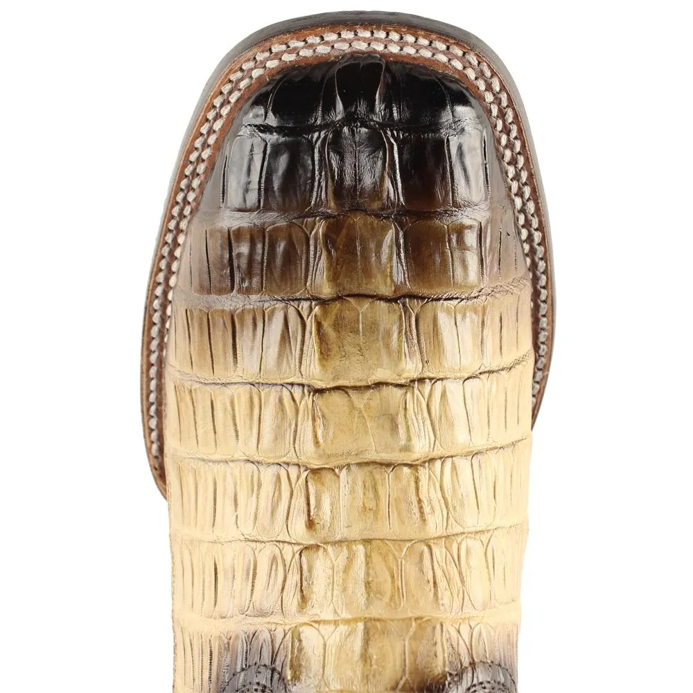 Wild West Boots #28240111 Men's | Color Oryx | Men’s Wild West Caiman Tail Boots Handcrafted