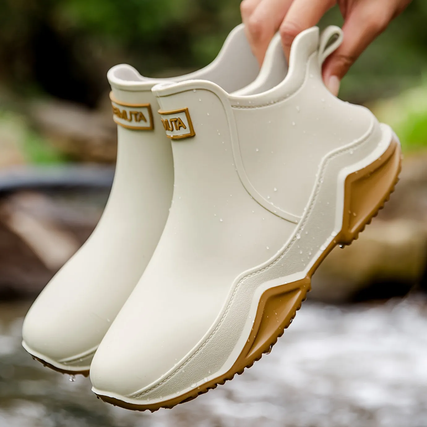 Women & Men Trendy Outdoor High Quality Non-slip Rain Boots, Kitchen Shoes, Garden Shoes, Motorcycle Waterproof Shoes, Rain Shoes, Water Shoes, Fishing Shoes