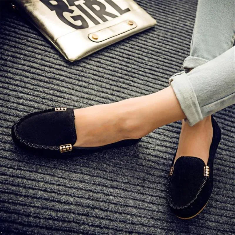 Women Casual Flat Shoes Round Toe Denim