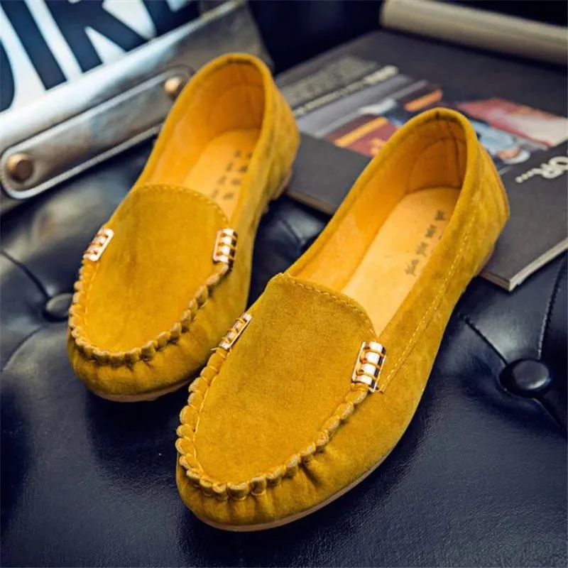 Women Casual Flat Shoes Round Toe Denim