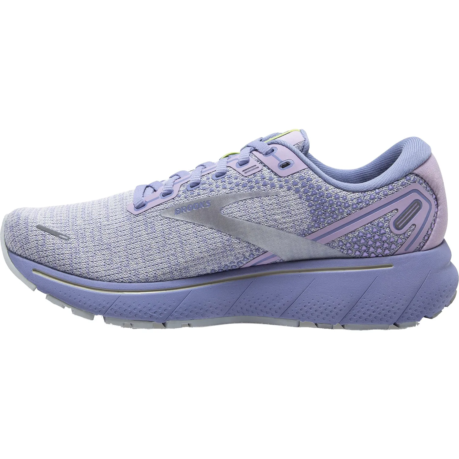 Women's Brooks Ghost 14 Lilac/Purple/Lime Mesh