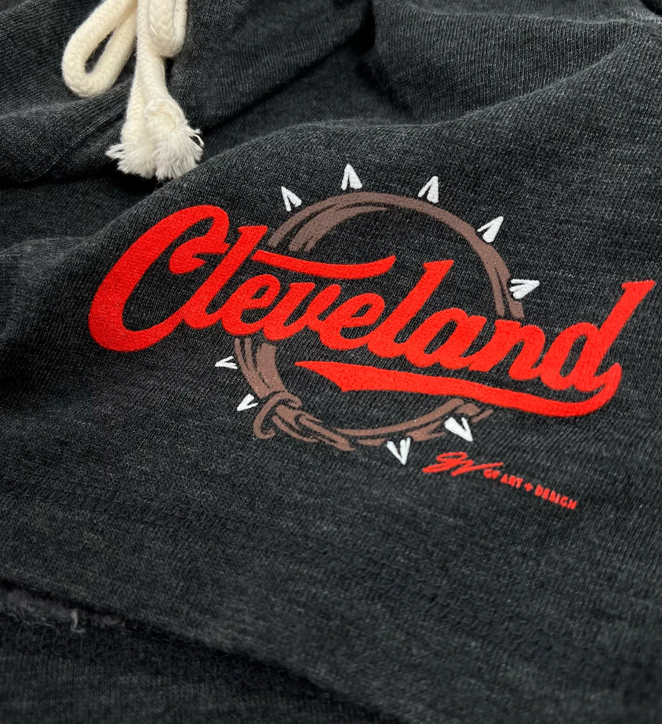 Womens Cleveland Script Collar Shorts