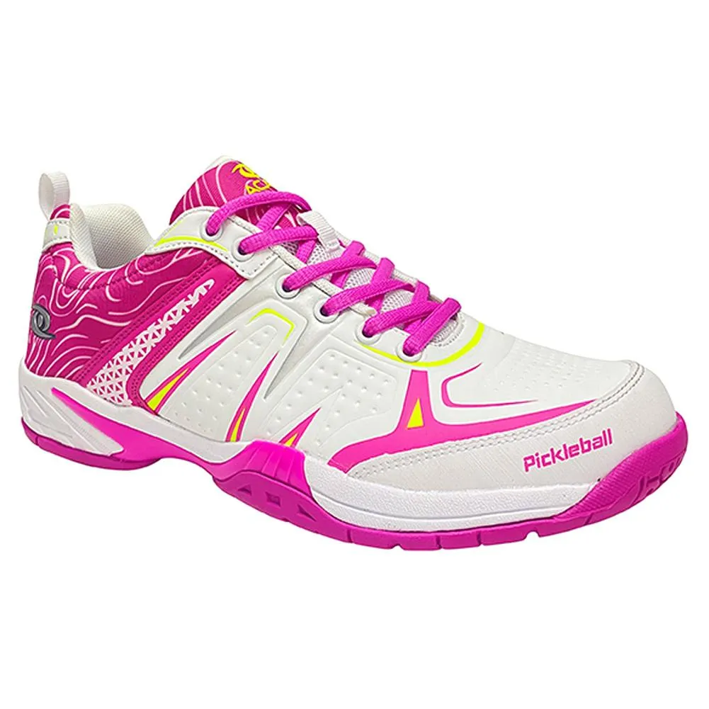 Women`s DinkShot Pickleball Shoes White and Pink