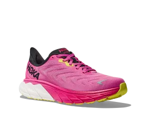 Women's Hoka Arahi 6 Color: Strawberry / Black