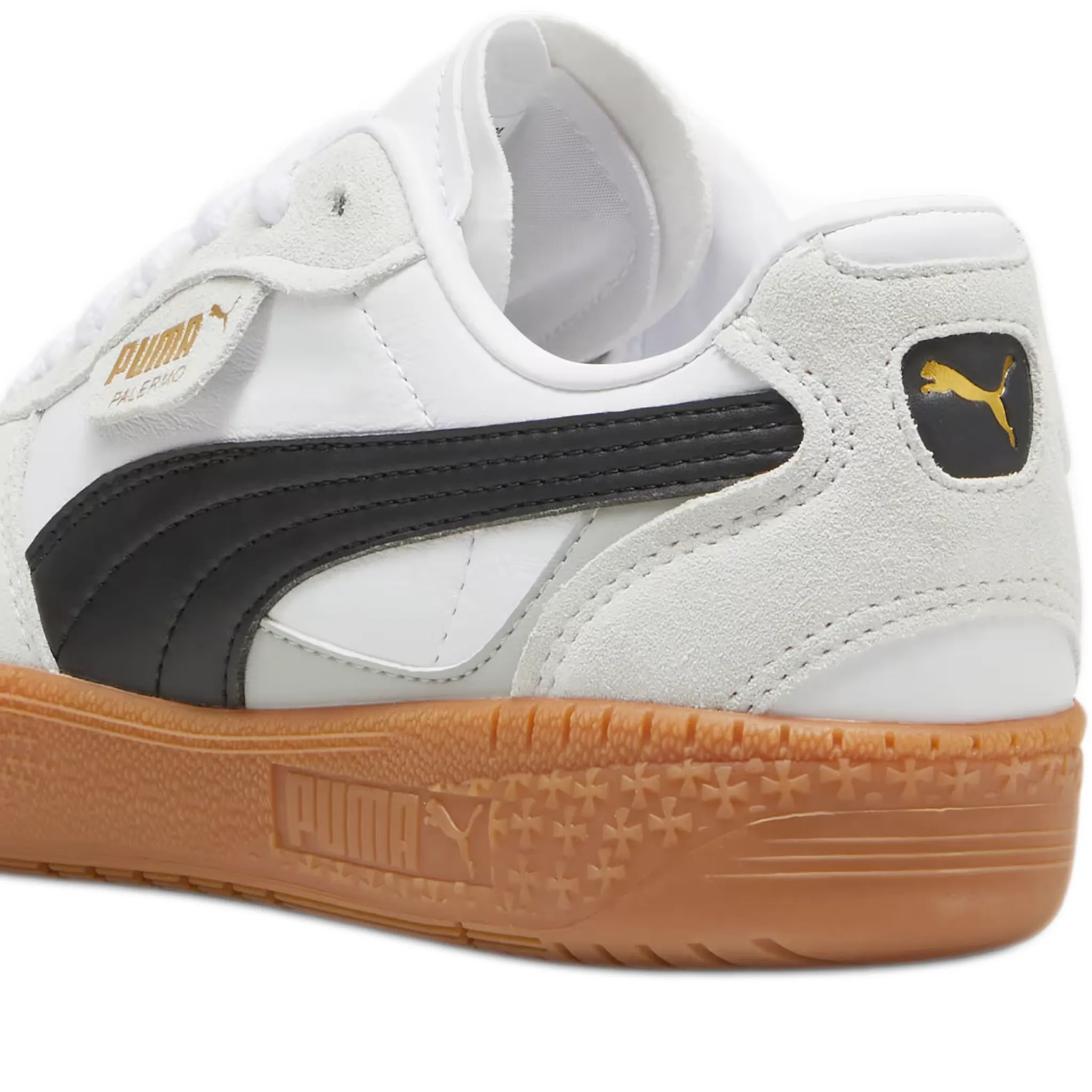 Women's Puma Palermo Moda Leather Shoes - Puma White/ Black