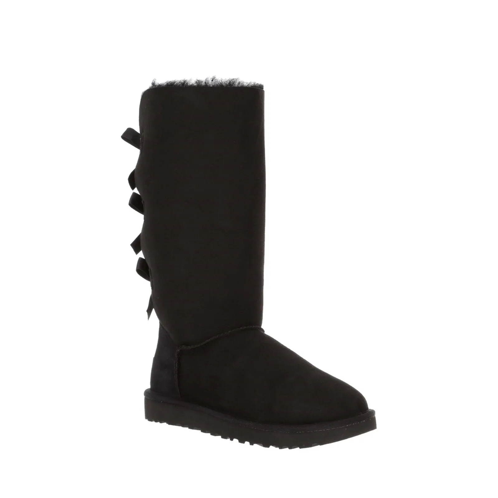 Women's Shoes UGG BAILEY BOW TALL II Sheepskin Boots 1016434 BLACK