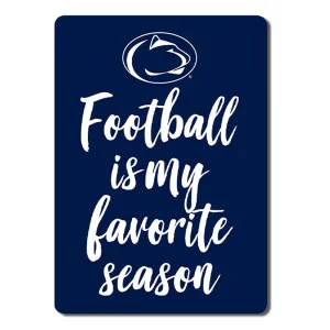 Wooden Favorite Season Football Magnet