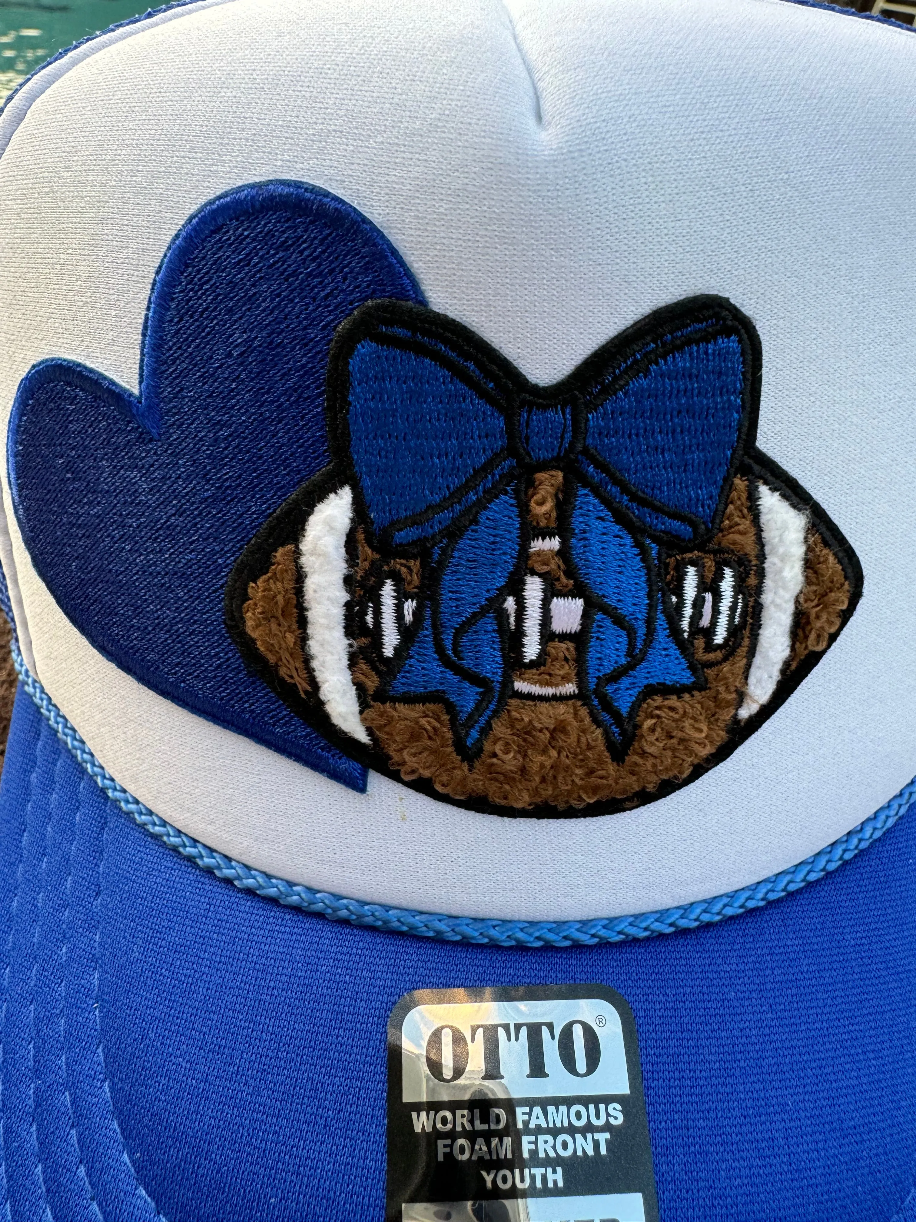 YOUTH Football Trucker Hat in Royal Blue